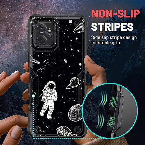 Miniatura 6 de EFGWSDER Funda para Moto G Power 5G 2023, doble capa, protección contra caídas de grado militar de 10 pies, antideslizante, resistente a prueba de