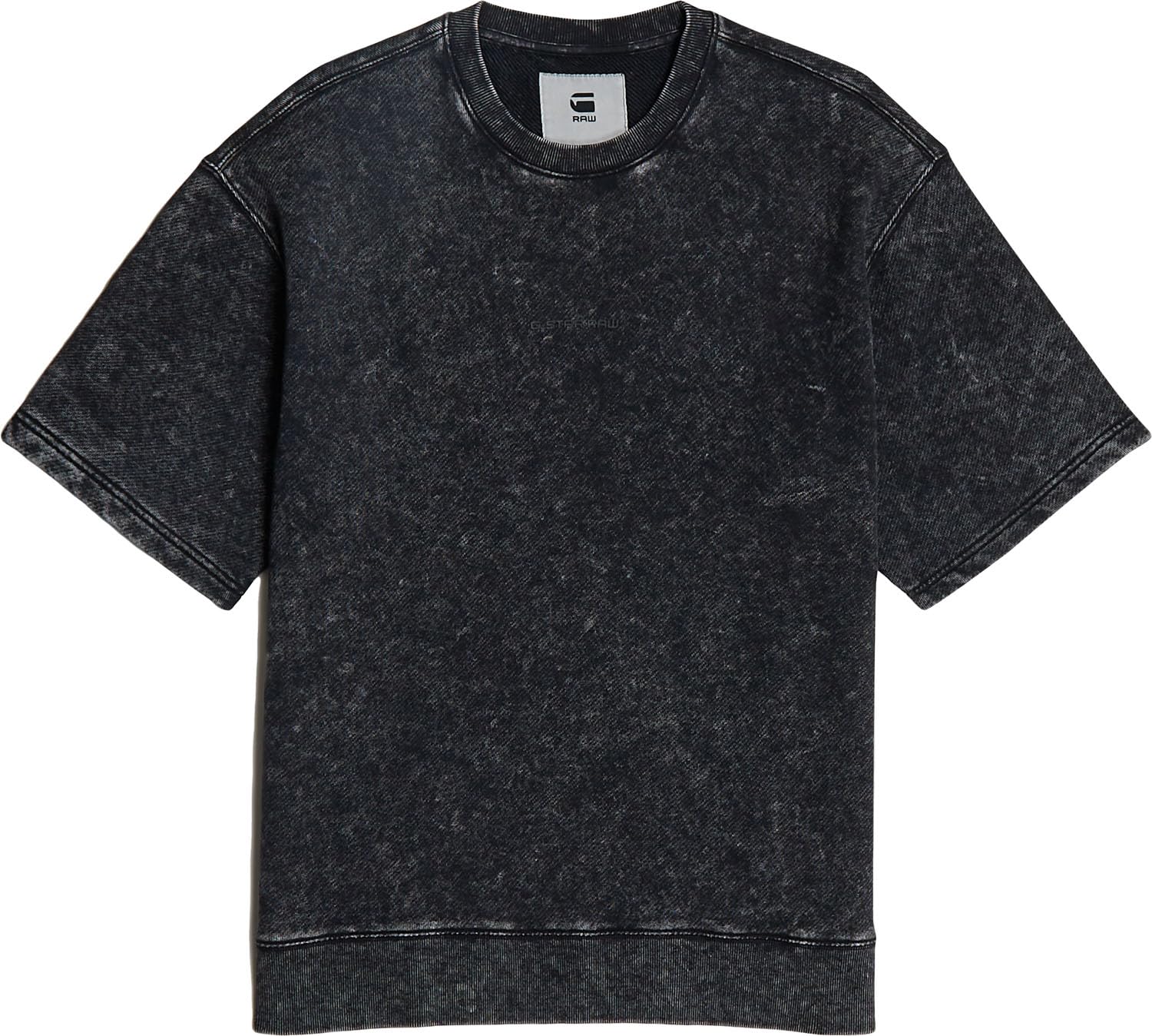 G-STAR Męska bluza Acid Wash Loose Sw SS, Czarny (Acid Dk Black D26285-d575-h224), XS