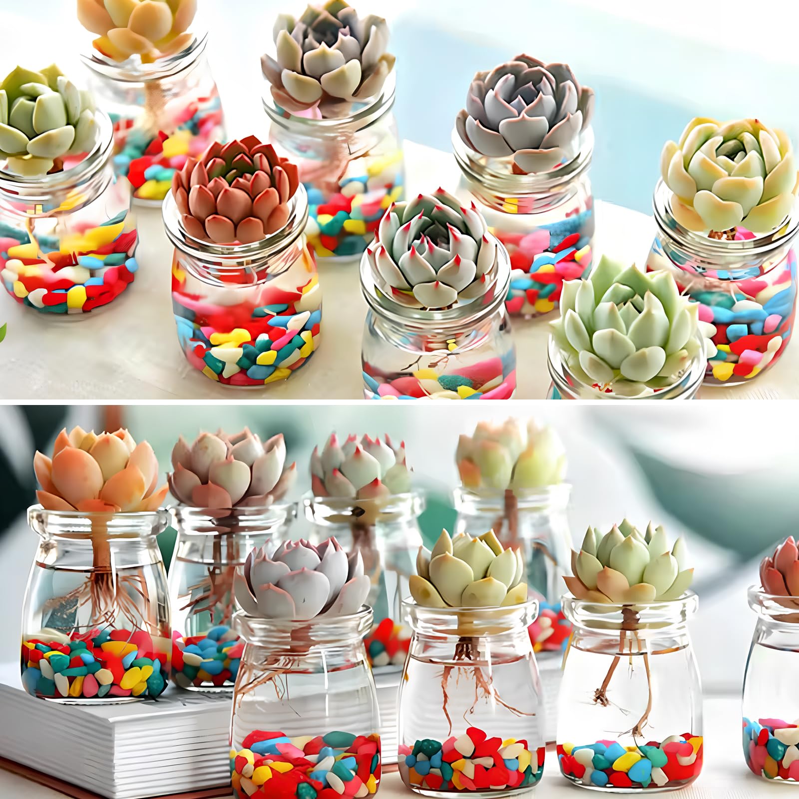 UCAMP 12 Glazen Yoghurtpot met Deksels,150ml Yoghurt Jars with Lids,Pudding Yoghurt potten met deksels,Kleine Glazen Potten met deksels,Multifunctionele Glazen Containers voor Voedsel,Jam,Desserts