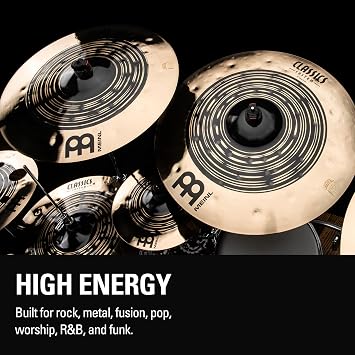 MEINL Cymbals CC16DUC Minel Classics Custom Dual Series Crash Cymbal 16