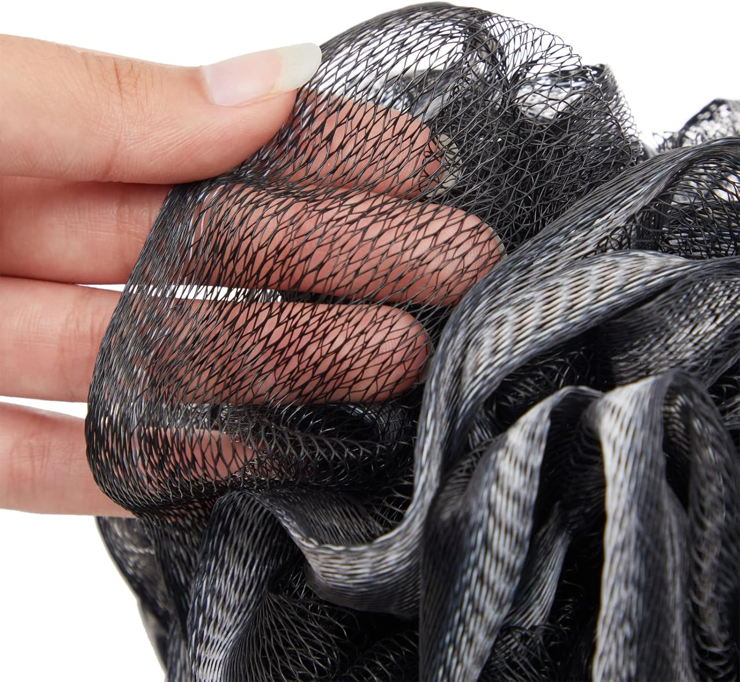 Loofah Set with Long Handle Back Scrubber, 2 Shower Loofahs Bath Sponge and Hook for Men Women : Beauty & Personal Care