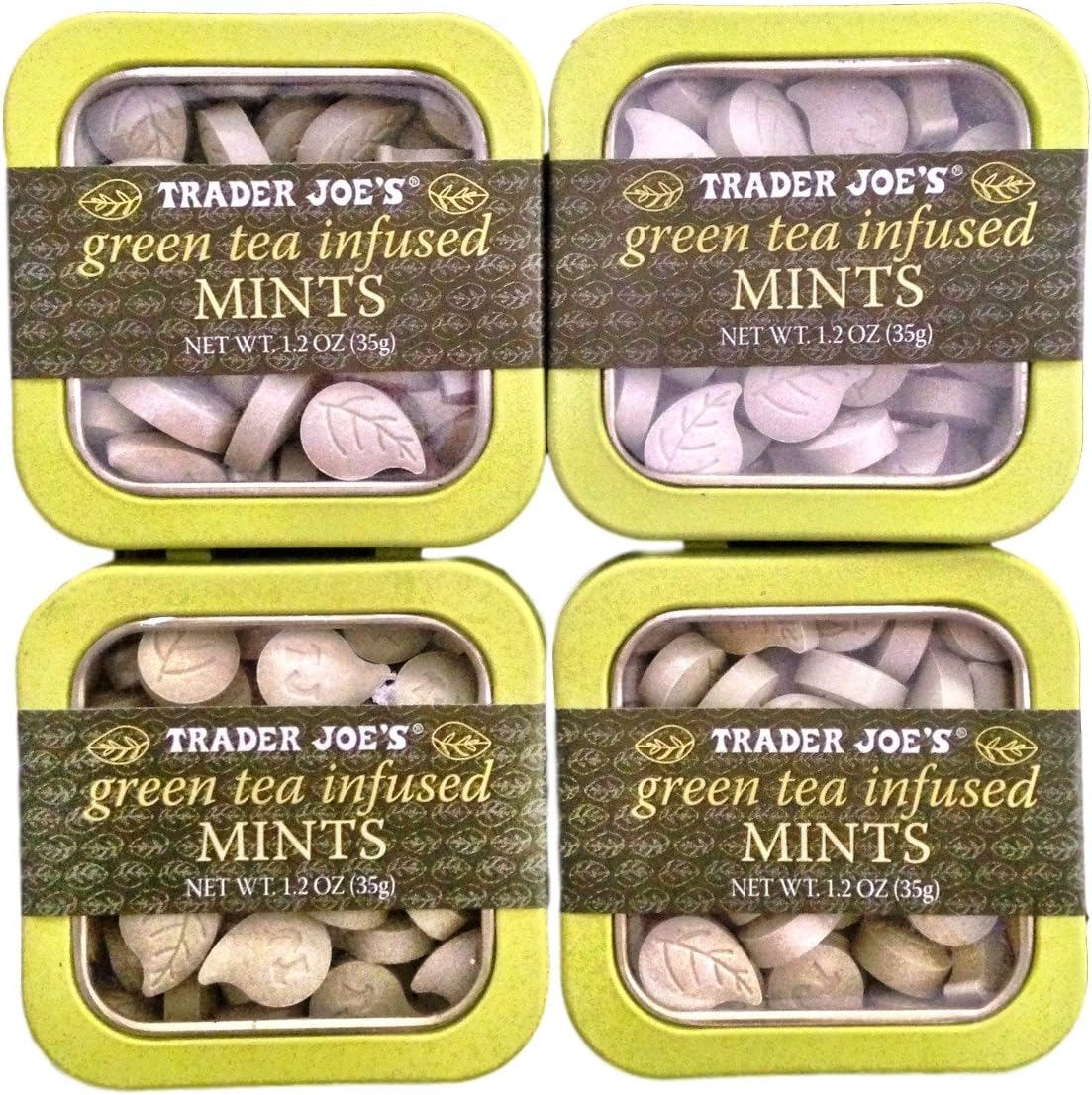 Trader Joe's Green Tea Mints (Pack of 2) Candy Mints