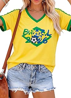 2026 Soccer Cup Fan Jersey - Argentina Brazil Mexico Canda & USA Soccer Jersey Shirts Football Team V Neck Clothes