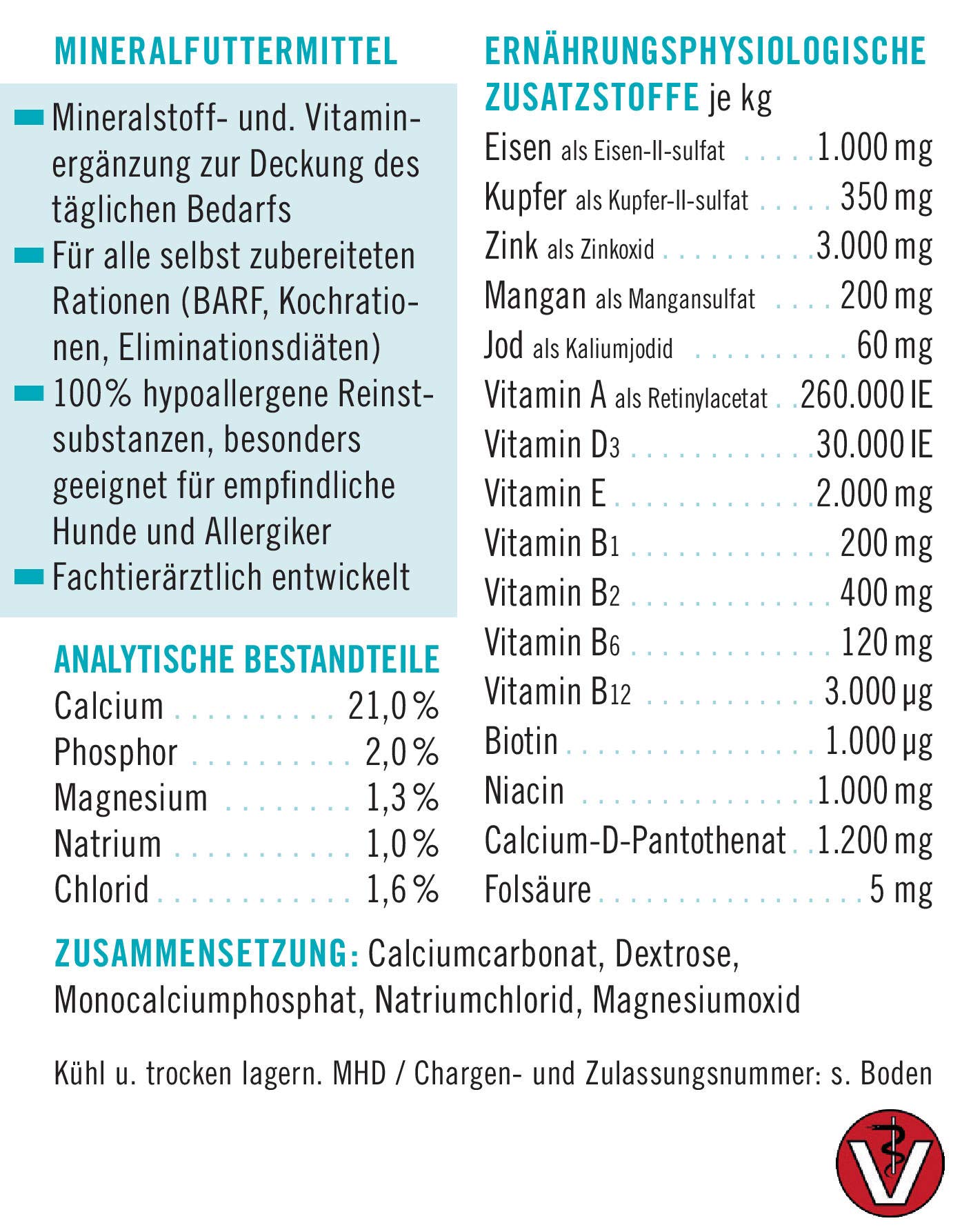 napfcheck Novomineral Sensitive - Mineralien und Vitamine für den empfindlichen Hund - 1000 g