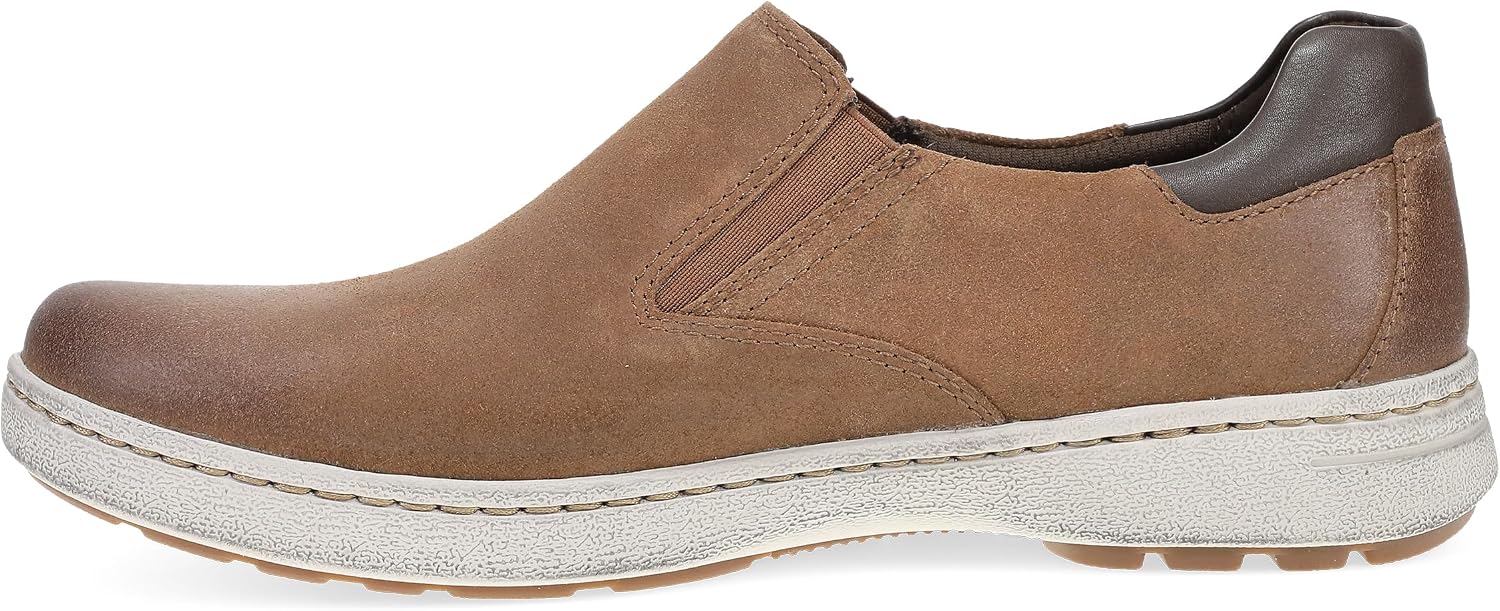 Dansko Trent Stylish Slip-On Sneaker for Men - Leather Linings for Breathability - Slip-Resistant Outsole