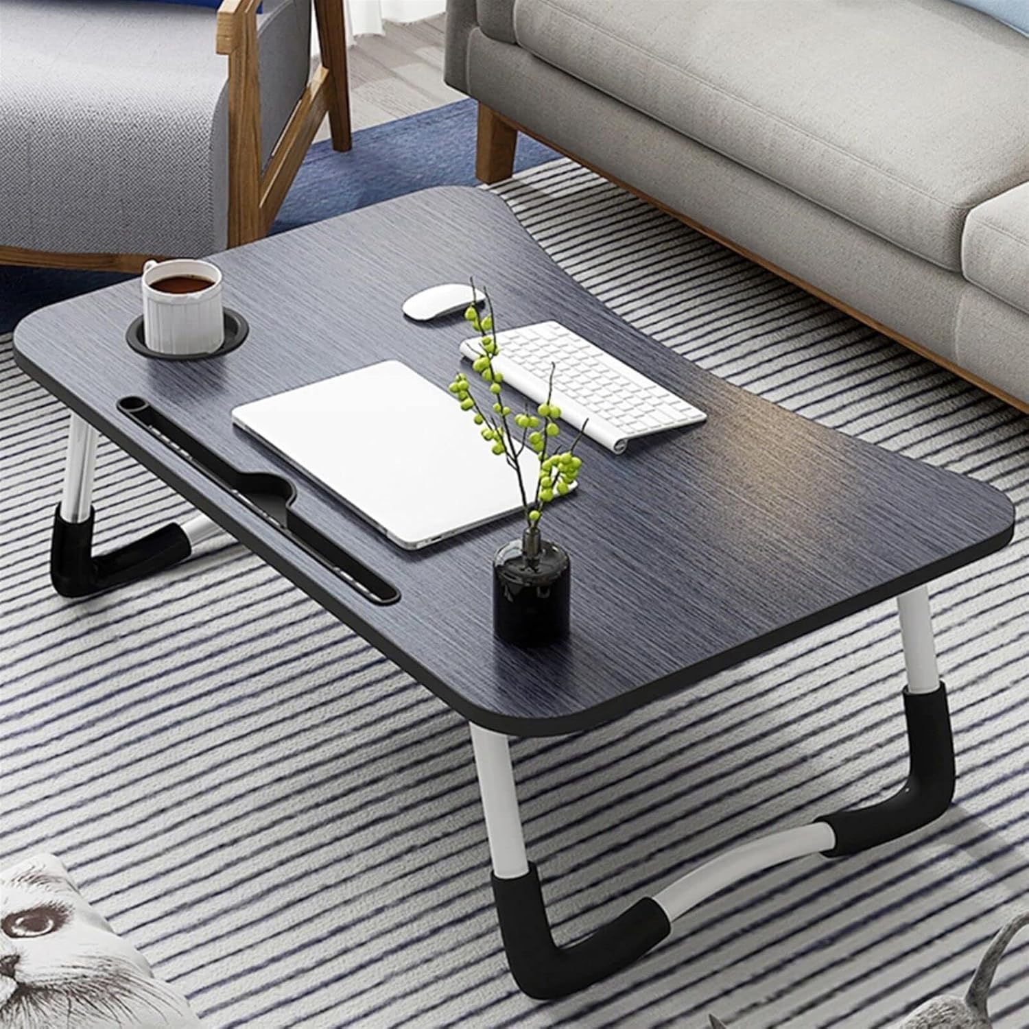 Table pliante polyvalente pliable, réglable et compatible avec les