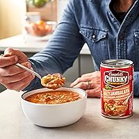 Vista 5 de Campbell's Chunky Sopa, Jambalaya Jazzy con Pollo, Salchicha y Jamón, Lata de 18.6 Oz