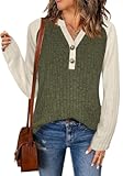 Womens Lightweight Sweaters Button Down Fall Long Sleeve Pullover Shirts Business Casual Tunic Tops