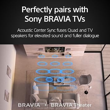 Sony 75 Inch Mini LED QLED 4K Ultra HD TV BRAVIA 7 Smart Google TV with Dolby Vision HDR and Exclusive Features for PlayStation5 (K-75XR70), 2024 Model BRAVIA Theater Quad