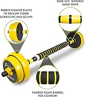 Vista 3 de ProsourceFit Juego de mancuernas y pesas ajustables, pesas libres 2 en 1, 44 libras, equipo de gimnasio en casa