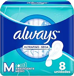 Absorvente Com Abas Always C/8 Seca Ultrafino Fluxo Médio