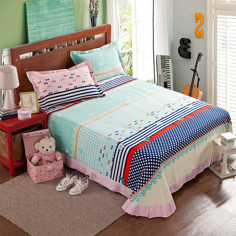Draps en coton 230x245cm rembourrés pour des nuits cocooning en chambre double
