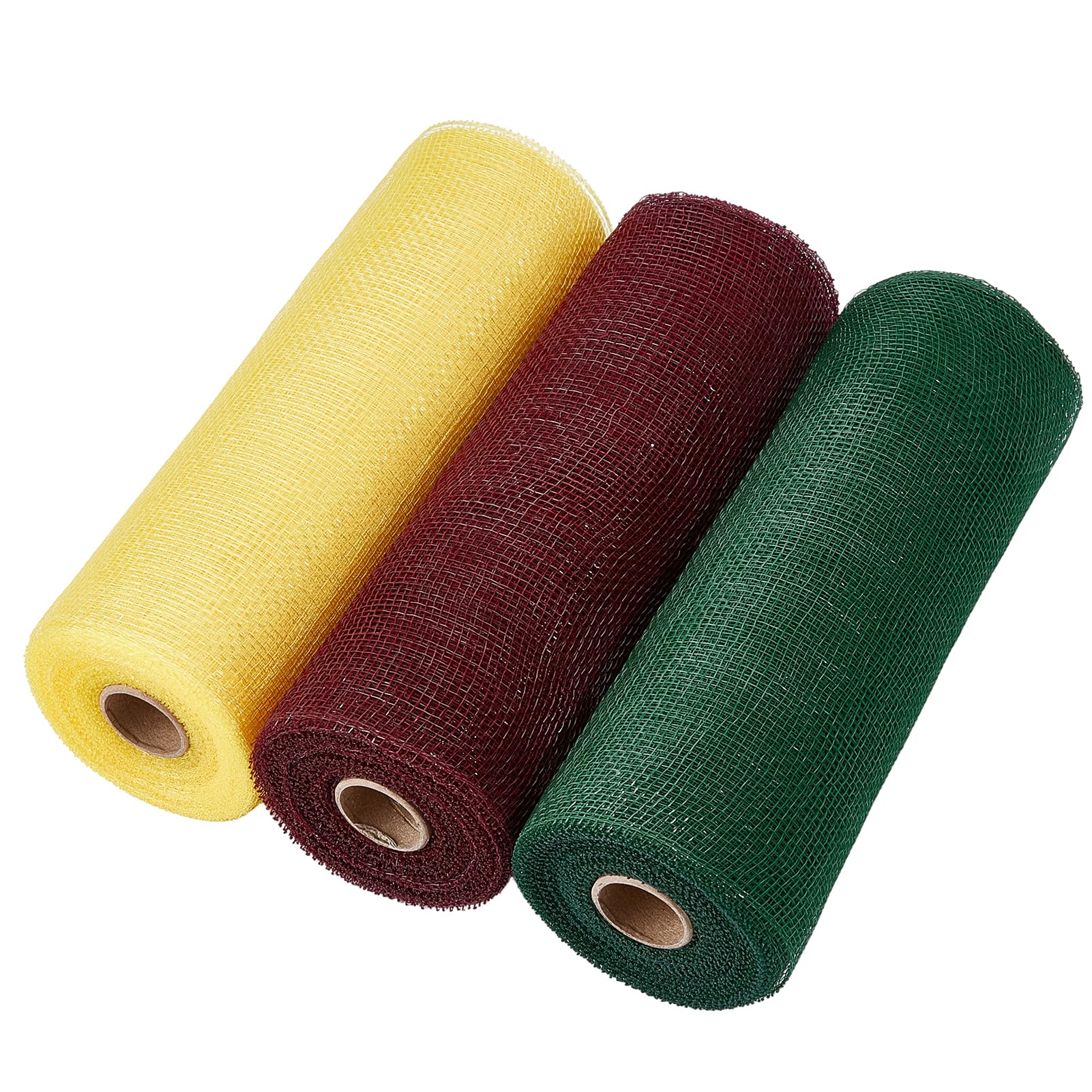 3 Rotolo 30 Iarde 10" Nastro Decorativo in Rete di Iuta