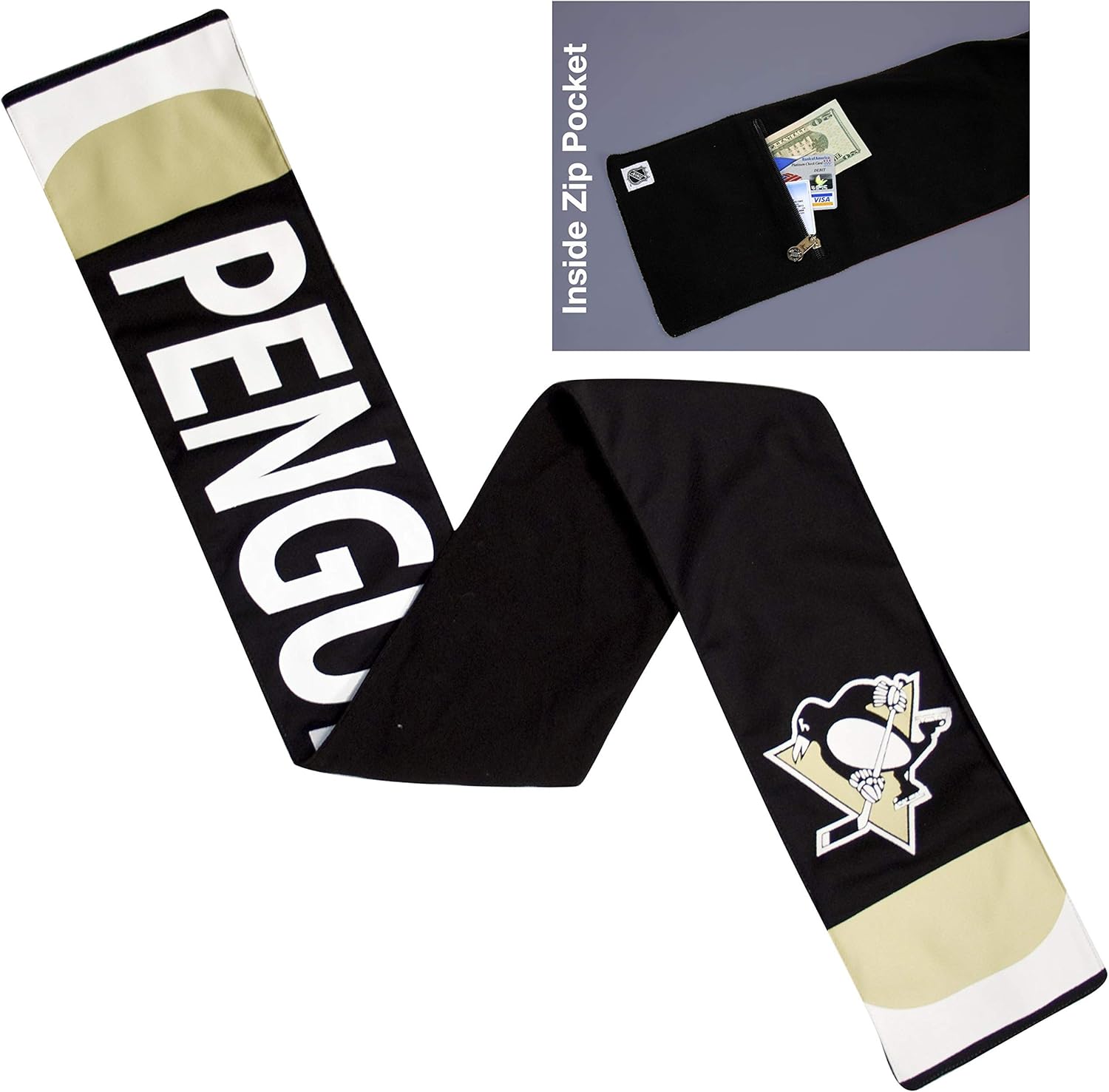 Littlearth NHL Pittsburgh Penguins Jersey Scarf