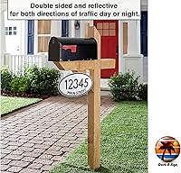 Vista 8 de Letrero reflectante para colgar en buzón de correo, doble cara