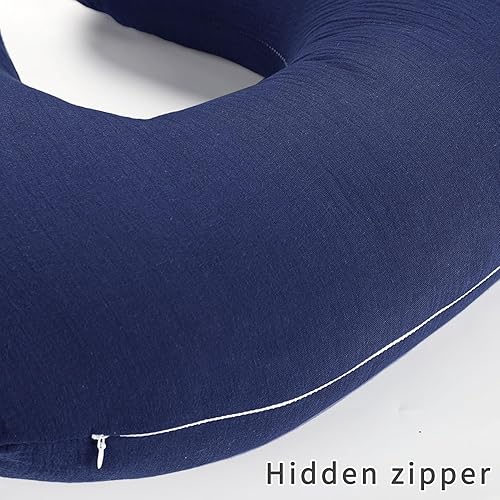 Miniatura 4 de Funda de almohada de muselina para lactancia, funda de almohada de algodón para bebés, niñas y niños, funda de almohada de lactancia suave y