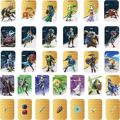 32 tarjetas NFC compatibles con las tarjetas Amiibo de The Legend of Zelda Breath of The Wild Botw