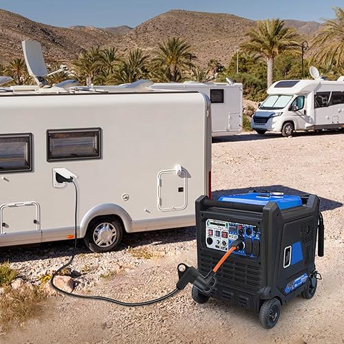 Miniatura 7 de Adaptador de generador RV de 30 amperios, 14 pulgadas, 3 clavijas, L5-30P, bloqueo giratorio, enchufe macho a hembra TT-30R, cable adaptador de