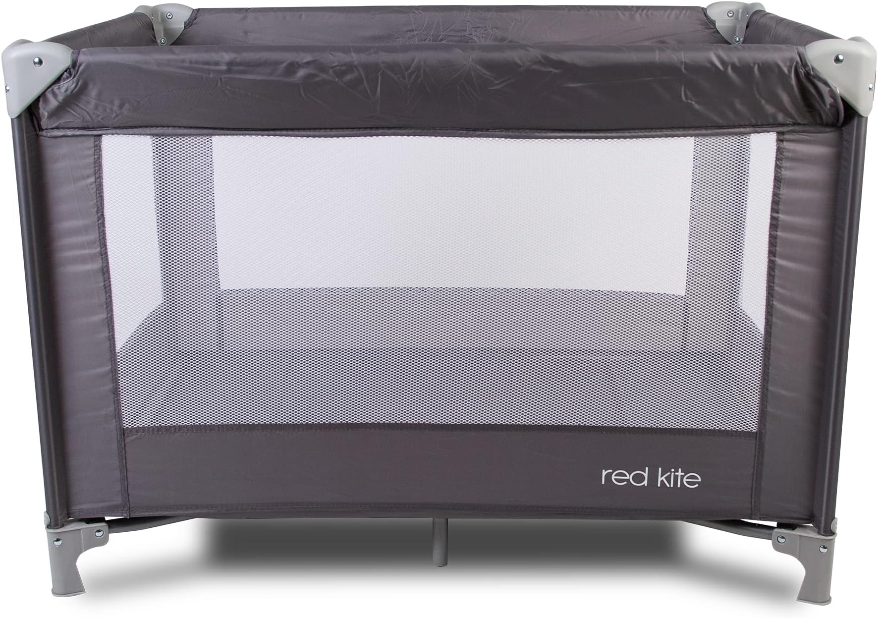 Red Kite Sleeptight Travel Cot Grey. Lightweight padded travel cot