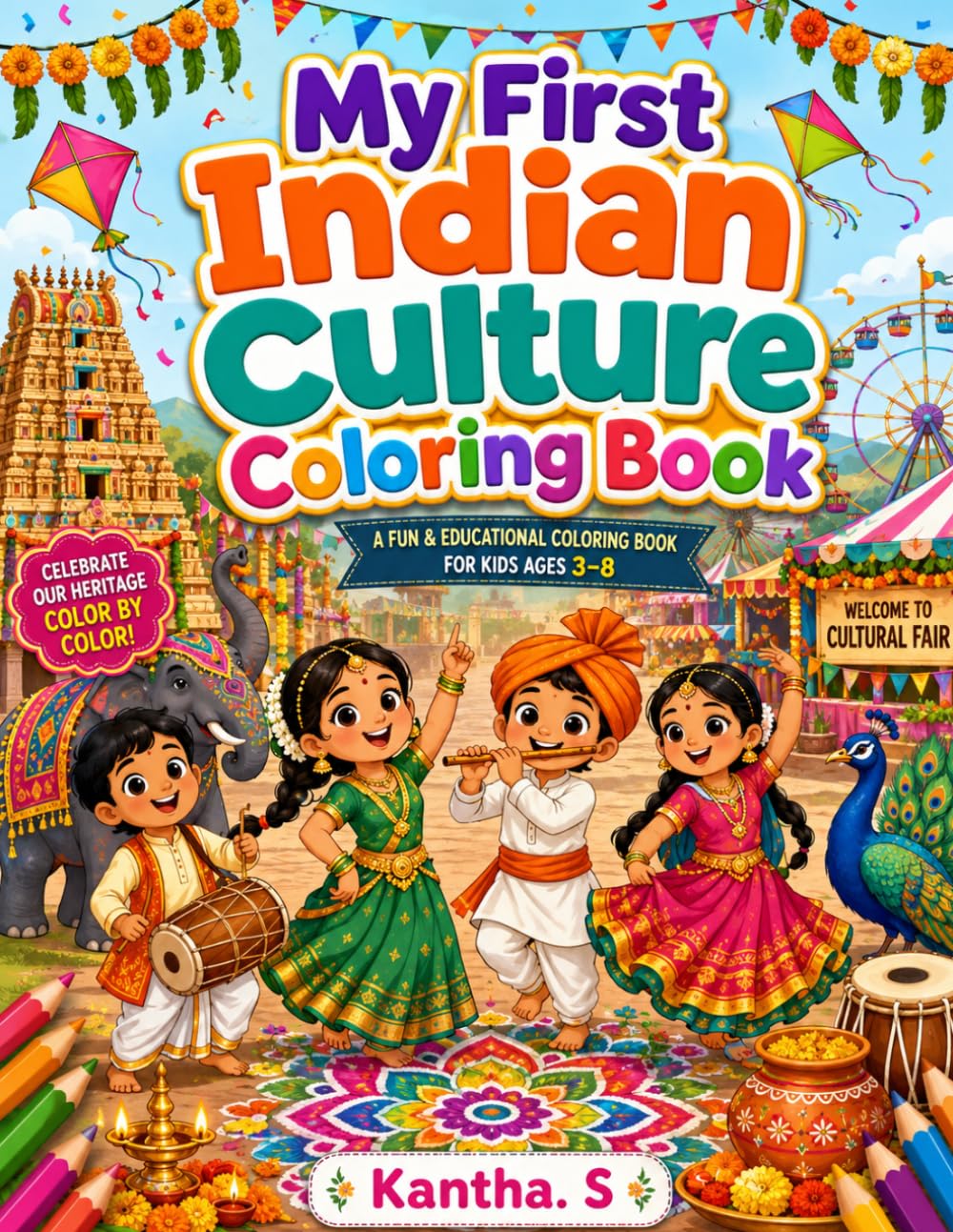My First Indian Culture: Colouring Book
