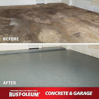 Amazon.com: Rust-Oleum 225380 Concrete & Garage Floor Paint