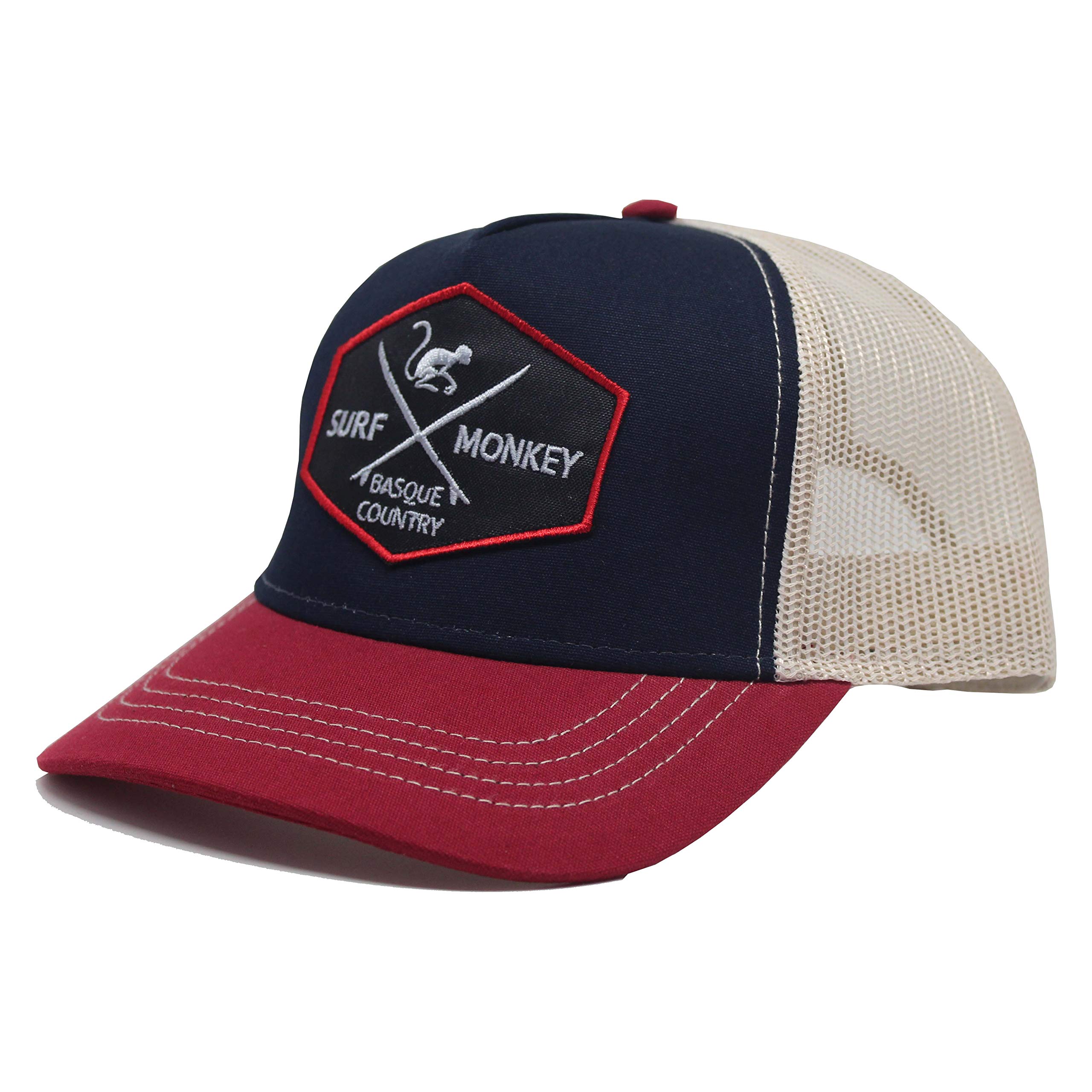 SURF MONKEY Gorra Tipo Trucker Origins Beisbol Ajustable - Gorras de Hombre/Mujer Surf Monkey®