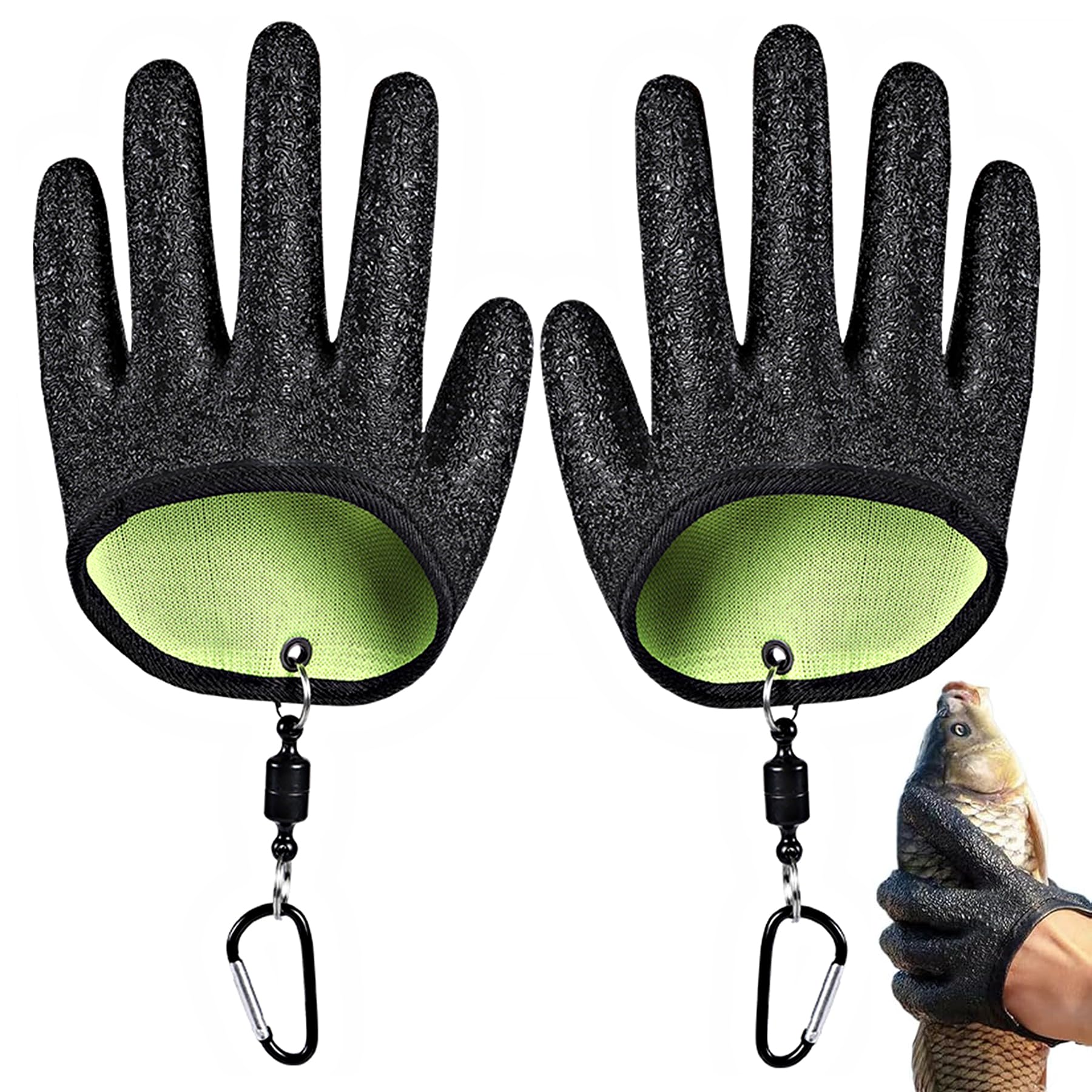 Guantes de Pesca Impermeables Anticortes con Cierre Magnético