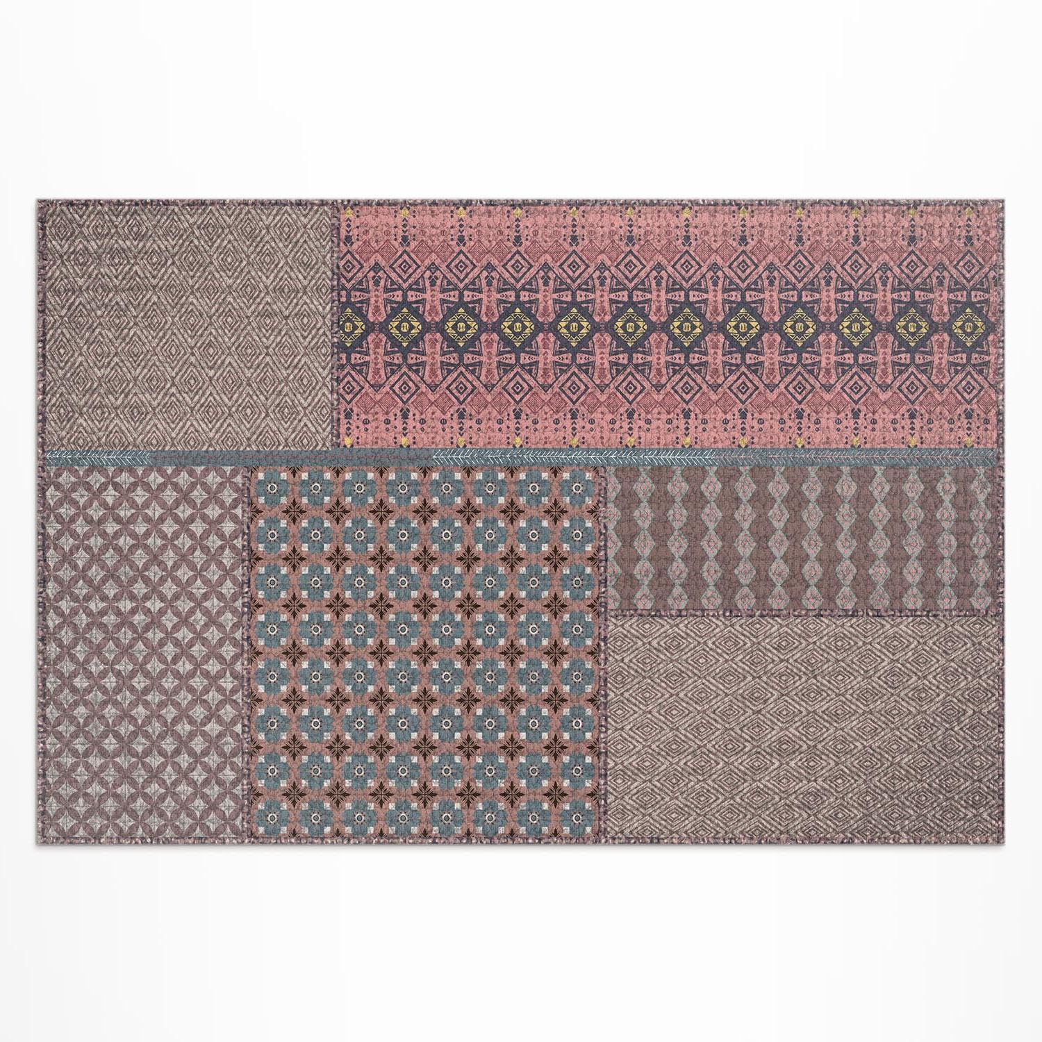 Tapis extérieur imperméable PVC 80x120 pour balcon terrasse et jardin