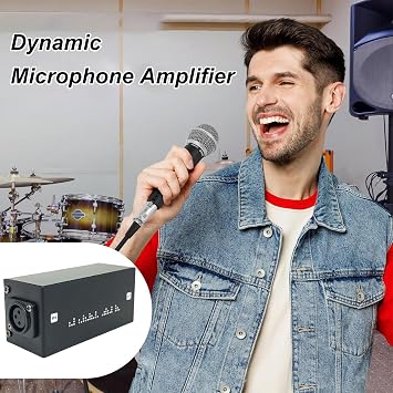 Audio Booster for Dynamic Active Direct Low Noise Microphone Preamplifier