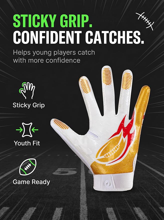 Guantes de fútbol juvenil PALMORRA talla Large miniatura 2