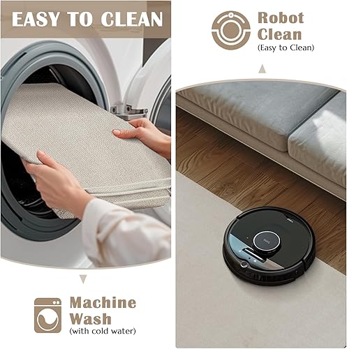 Vista 13 de jinchan Alfombra de pasillo de 2 x 6 pulgadas, lavable, moderna, abstracta, gris, con estampado múltiple, alfombra para interiores, contemporánea