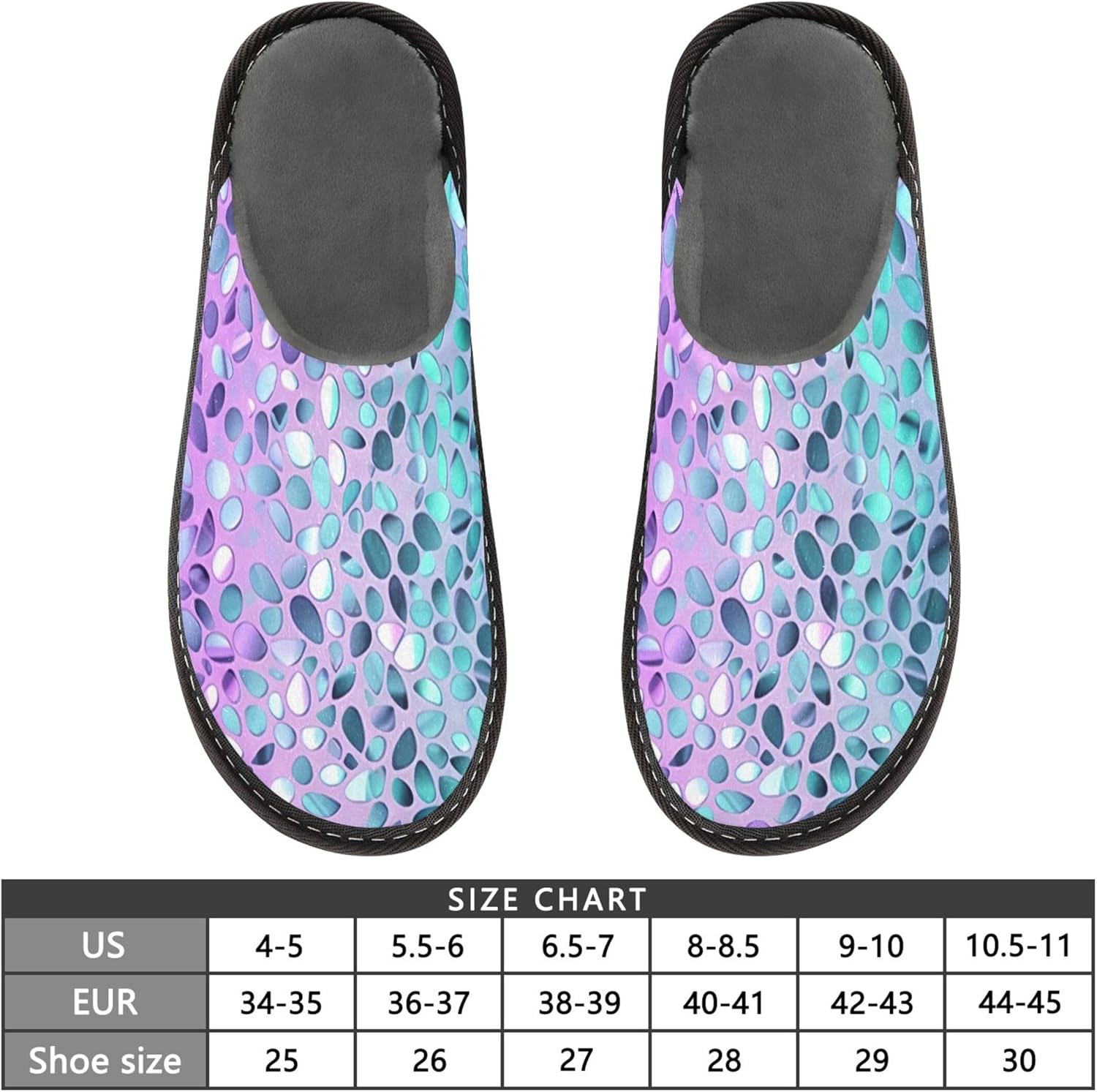 Glitter Texture House Slippers – Cozy Fuzzy Slippers for Guests, Washable & Disposable, Perfect for Shoeless Home, Spa & Hotel Use A112861