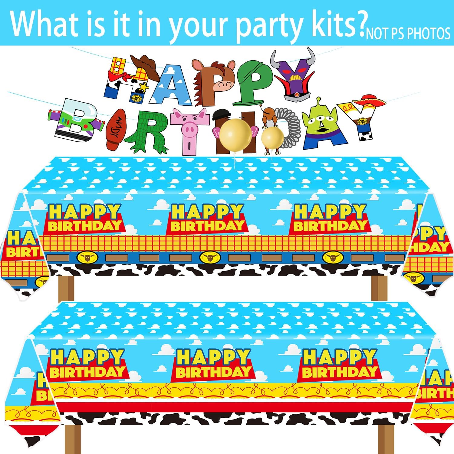 2 Infinity & inspired Two Beyond Birthday Decorations 133pcs Cartoon Story Birthday Party Supplies include Plates Napkins Cups Tablecloth and Banner for Boys Girls 2nd Bday Decor Serve 30