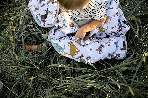 Vista 59 de Little Unicorn - Colcha de algodón original de muselina extrasuave de varias capas, para bebés y niños pequeños (planetas)