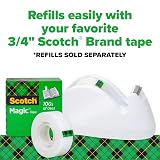 Scotch Dispenser with Magic Tape, 3/4 x 350 Inches, Non-Skid Base, 1-Pack, Colors Will Vary (C29) – view 7