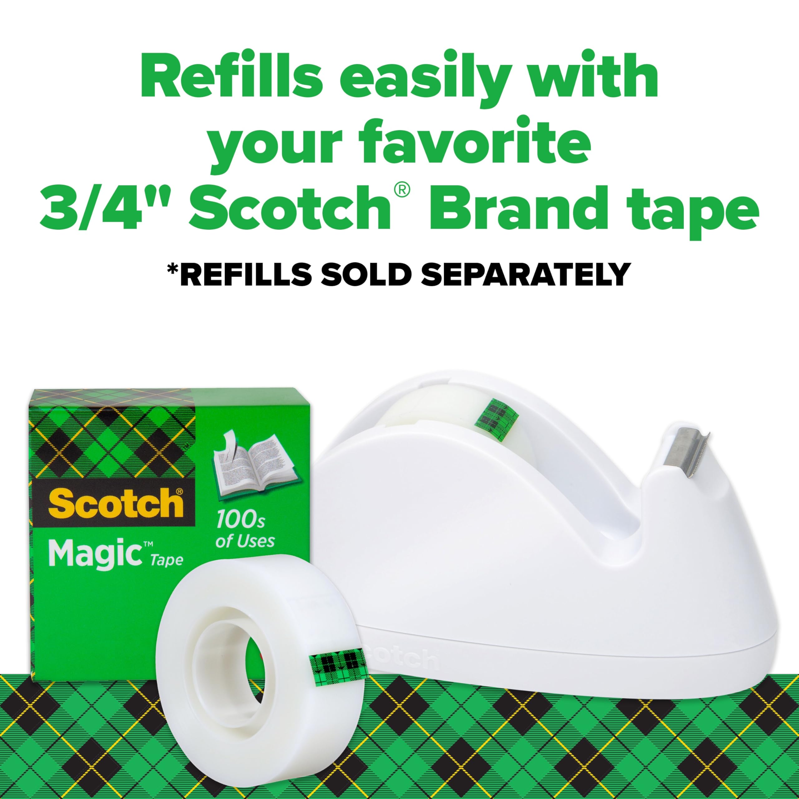 3 M Scotch Magic Tape dispenser-0.75-inch X 350-inch