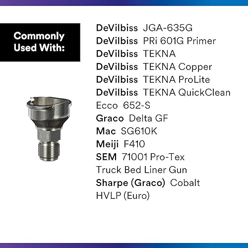 Miniatura 6 de 3M Adaptador de pistola de pulverización PPS 2.0 #S15, 26046, macho de 38 pulgadas, 19 hilos BSP, conecta numerosas marcas de pistolas de pintura al