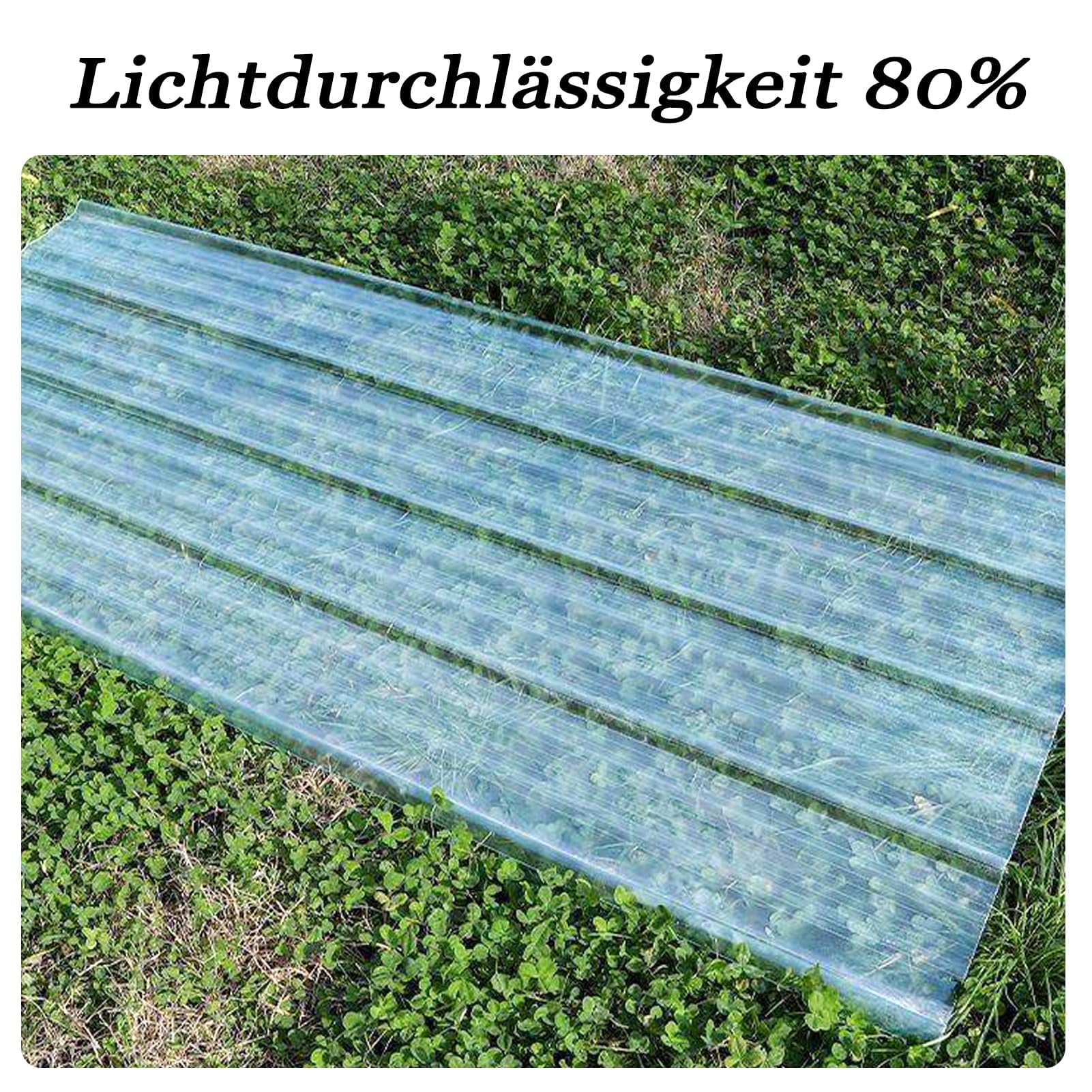 Panneaux de Toit Ondulés Transparents - Plastique Auvent de Serre Abri de Jardin Résistants aux intempéries Isolants Panneaux d'éclairage pour terrasse, Toit ondulé, Terrasse, Pavillon