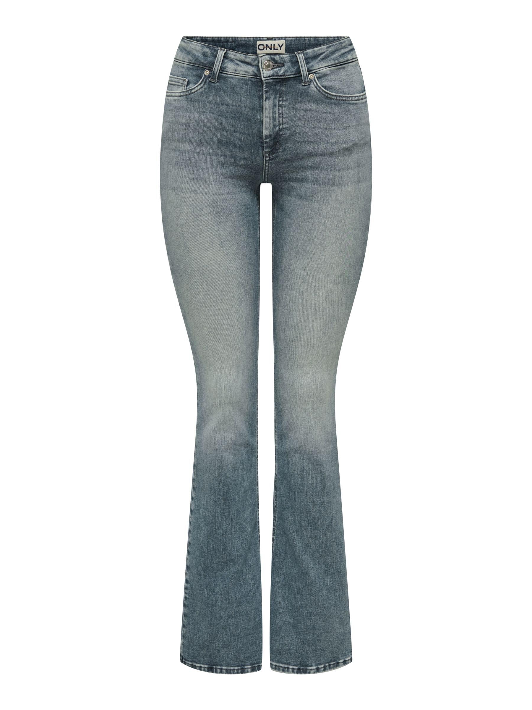 ONLY Female Flared fit Jeans ONLBLUSH Mittlere Taille Flared Jeans