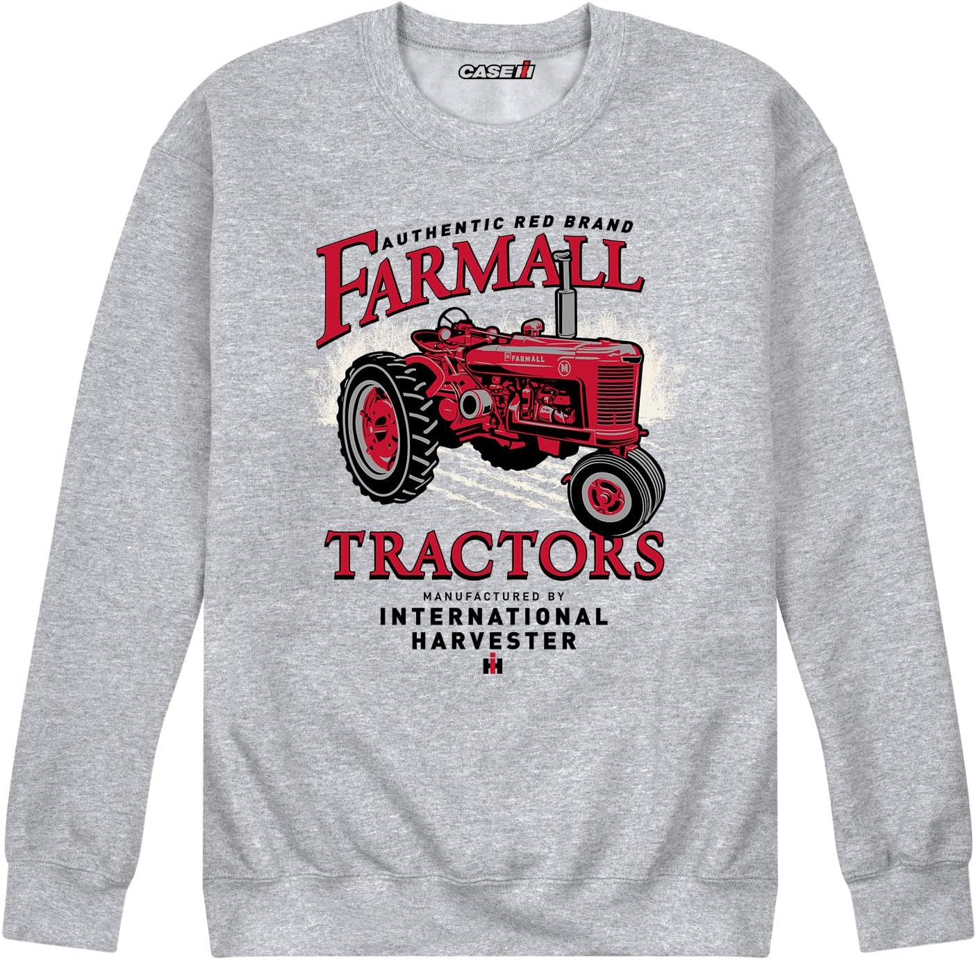 Country Casuals Authentic Farmall Tractors - Men's Crew Neck Fleece Pullover
