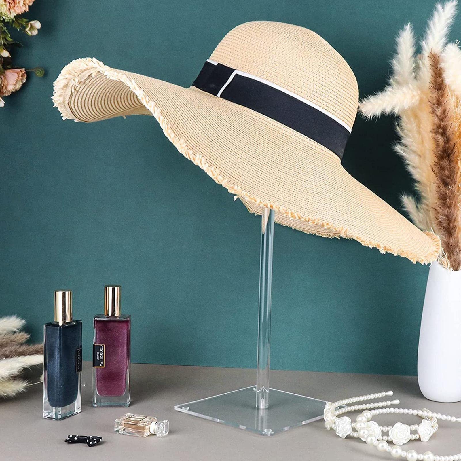 4 Set Di Supporto Per Cappelli In Acrilico Espositore Con Piedistallo Trasparente Portacappelli Da Baseball Rialzi Rotondi In Acrilico Per Cappello Da Esposizione