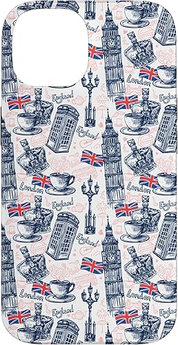 Miniatura 4 de Funda para iPhone 11 Pro Londres con Big Ben, Booth, Union Jack, estuche de té inglés