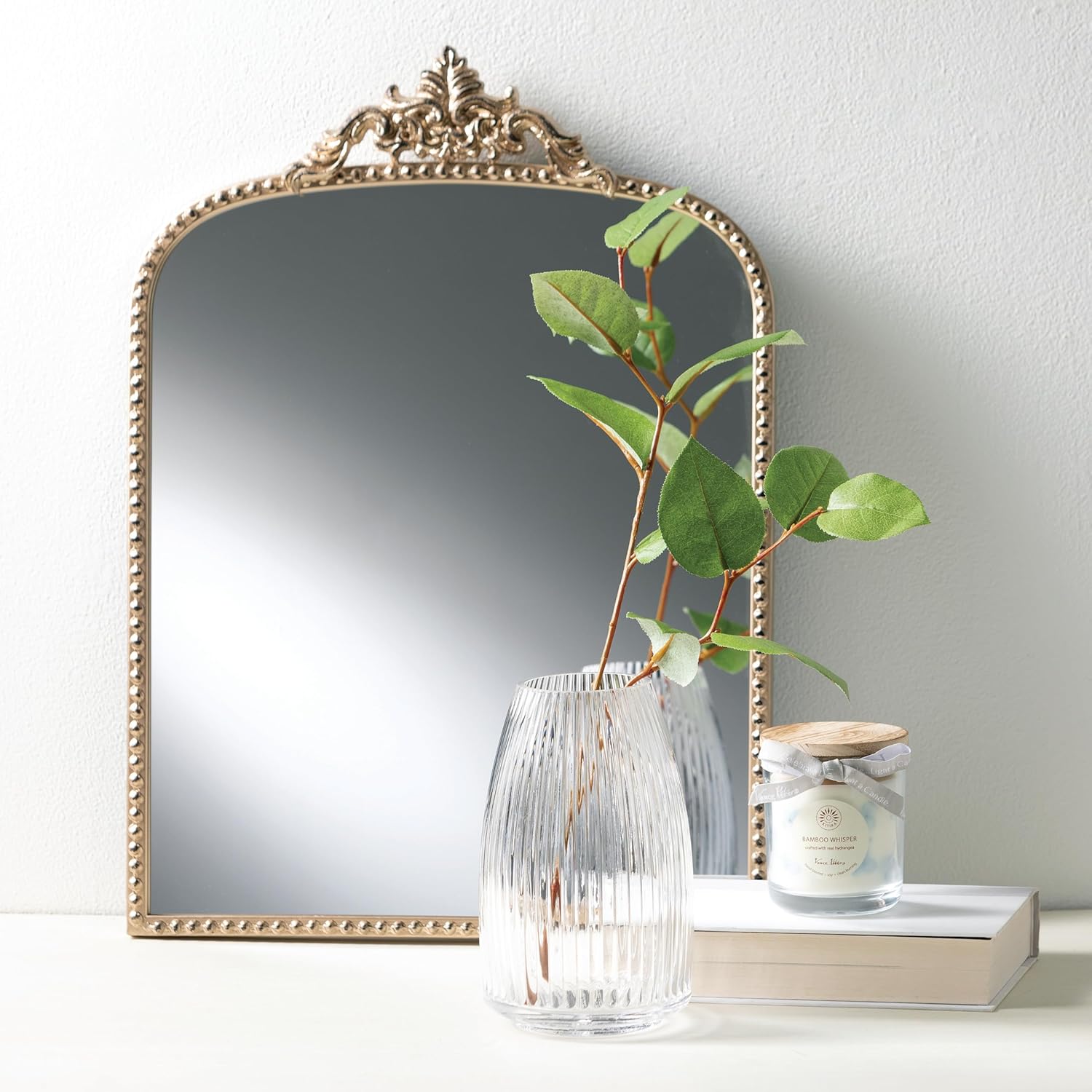 Sullivans Ribbed Glass Vase, Flower Vase for Modern Home Decor, Minimalist Vase for Shelf and Table, Vases for Centerpieces, Living Room, Bedroom, Kitchen, and Office Décor, Clear (G8478) - Image 7