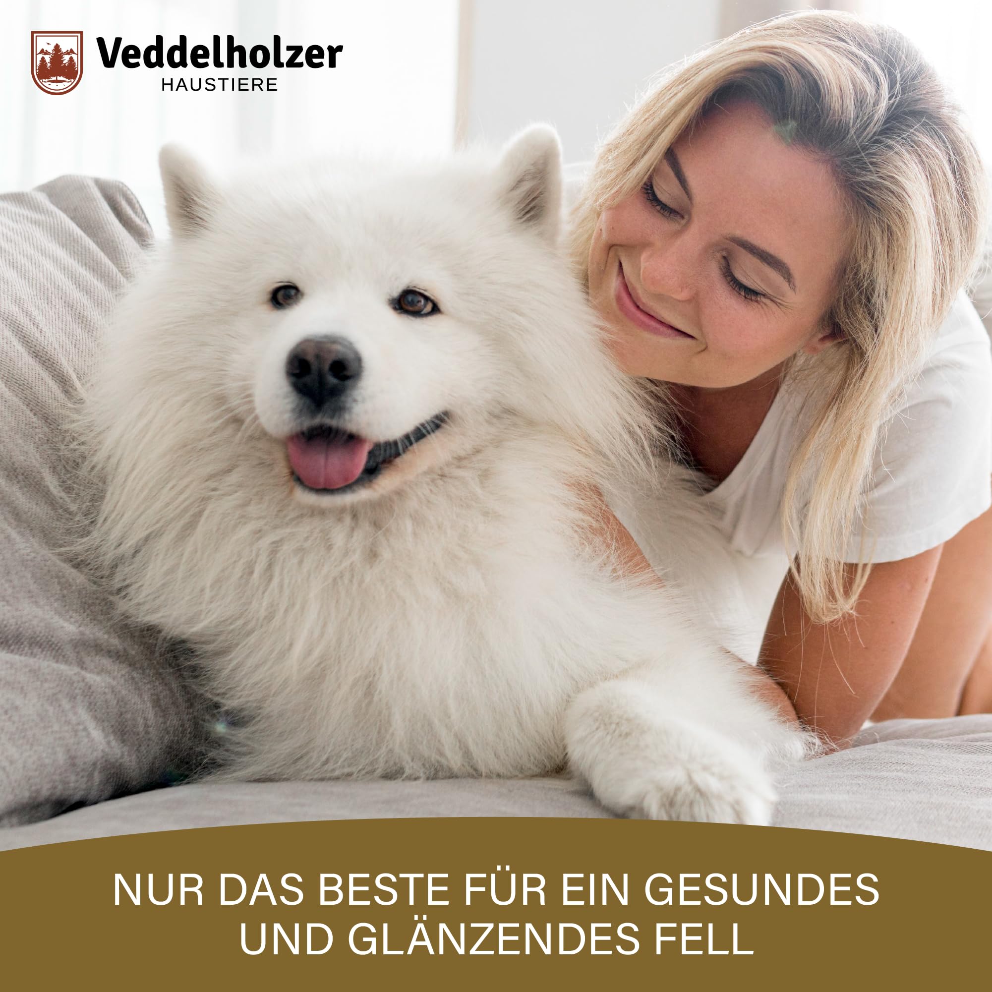 Veddelholzer 500 ml Naturalne szampon z oliwką nigrytą dla psów delikatna pielęgnacja skóry i sierści, łagodzi swędzenie przeciwko pchom, kleszczom i roztoczom, natłuszczający i nawilżający dla