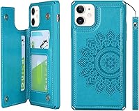 Vista 7 de Cavor for iPhone 11 Wallet Case with Card Slots Holder,Premium PU Leather Kickstand Feature Case [Wrist Strap] Double Magnetic Clasp Shockproof Flip