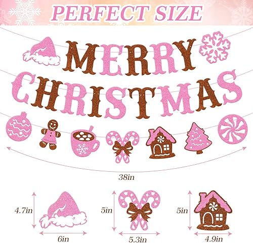 Miniatura 2 de Cartel de Feliz Navidad, decoración de fiesta de Navidad, chocolate caliente, adornos de Navidad, Papá Noel, copo de nieve, cacao, árbol de Navidad,