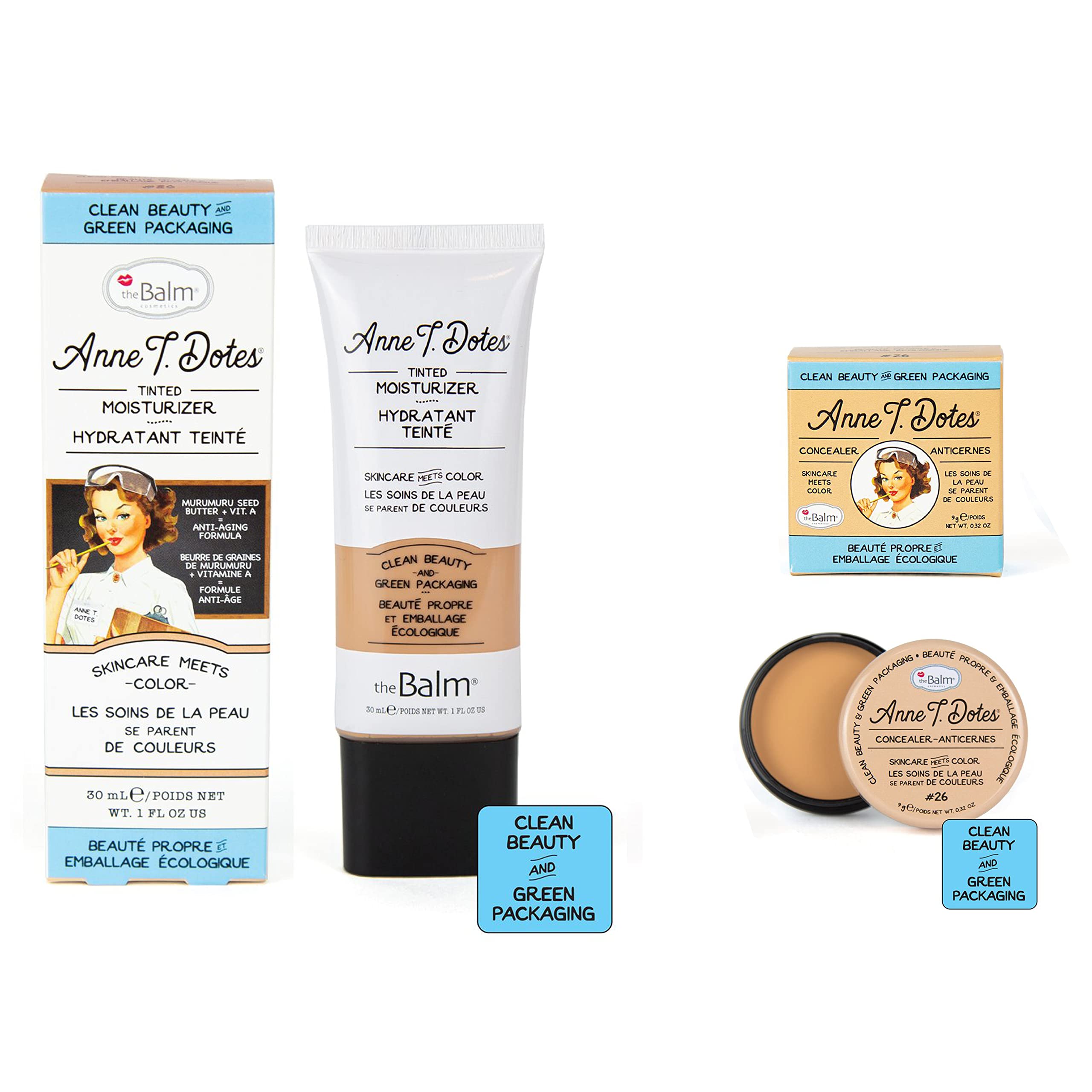 theBalm Anne T Dotes Tinted Moisturizer Concealer Set 26 For Medium Skin