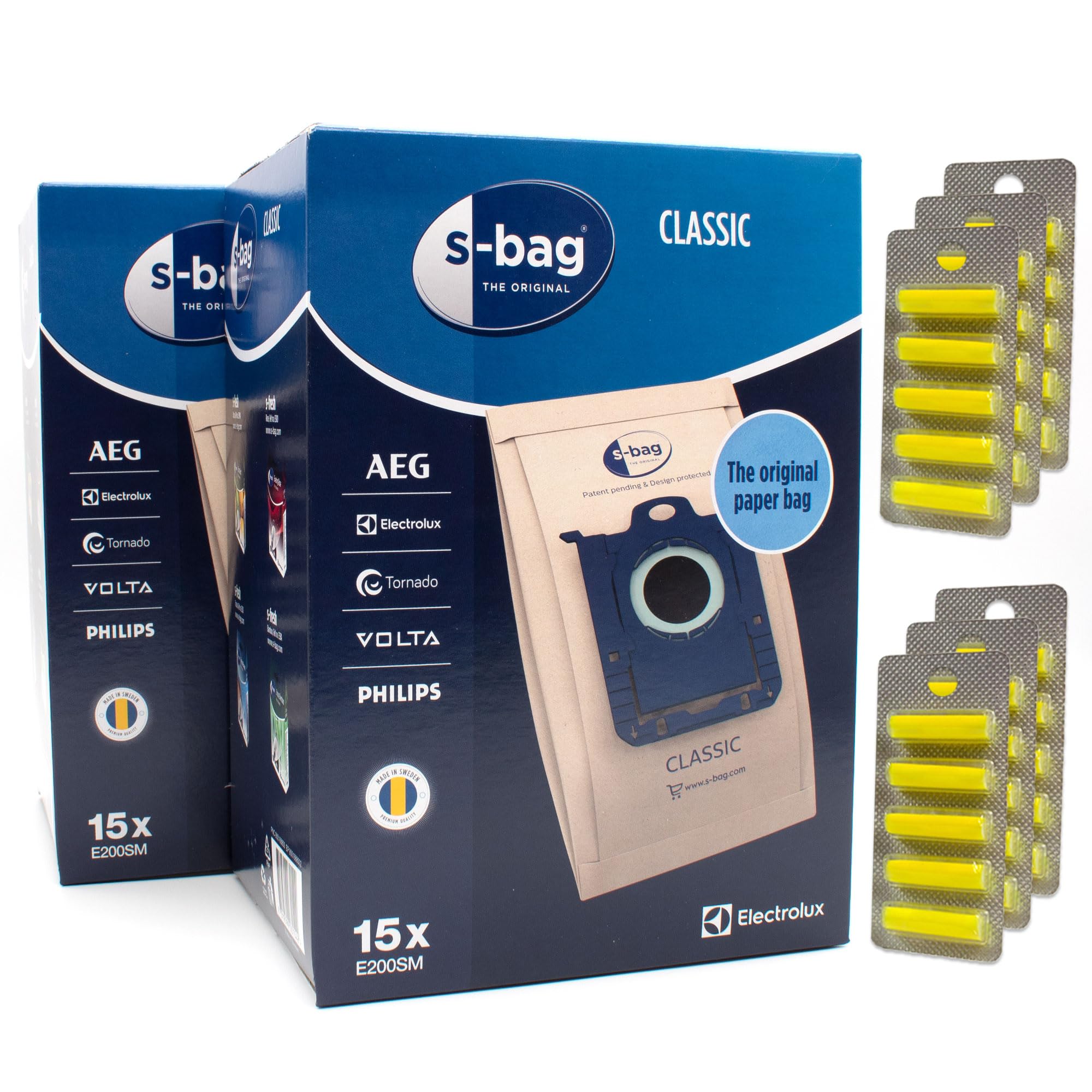 PakTrade 30 Bolsas de Aspiradora + 30 Aromas Compatible con Volta S-Bag HEPA Anti-Allergy, S-Bag Ultra Long Performance, U 3600 | 30 Bolsas, Ambientadores, Accesorios, Repuestos
