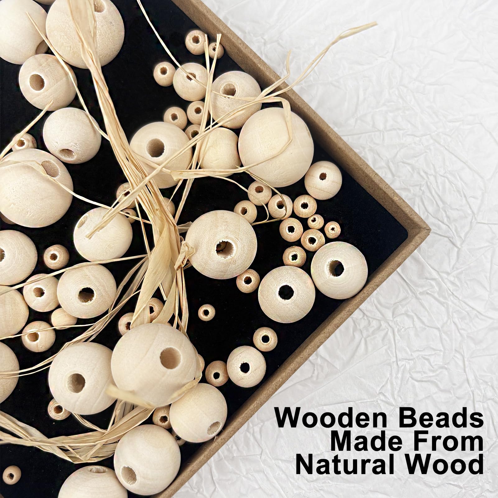 1000 Palline Di Legno Con Foro 6mm - Perline Per Lavoretti E DIY - Foto 12