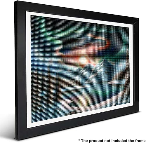 Miniatura 2 de Ginfonr Kit de pintura de diamantes de mosaico 5D para bricolaje, pintura con diamantes de imitación de Aurora Borealis, pintura con diamantes,